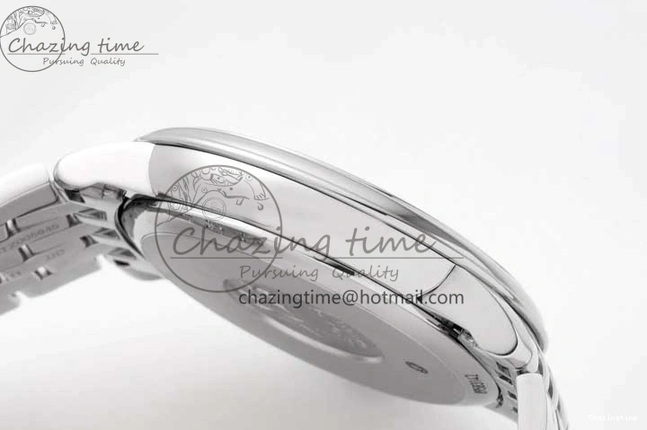 0107 Casual De Ville SS DIWF 1:1 Best Edition White Dial RG Markers on SS Bracelet MIYOTA 7847